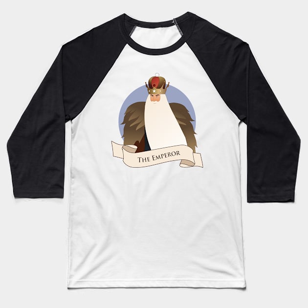 Tarot Arcana: The Emperor Baseball T-Shirt by LaInspiratriz